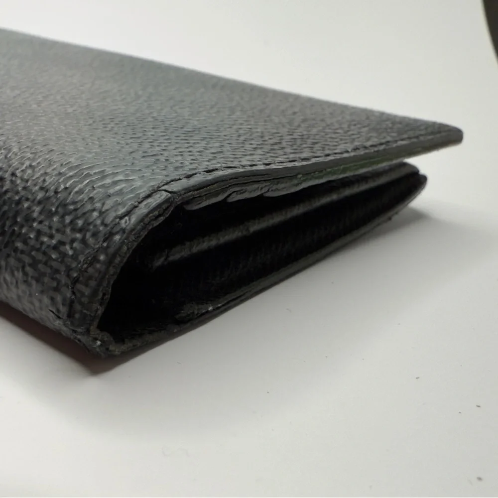 Louis Vuitton Graphite Brazza Damier Canvas Slim Long Wallet CheckBook | Unisex